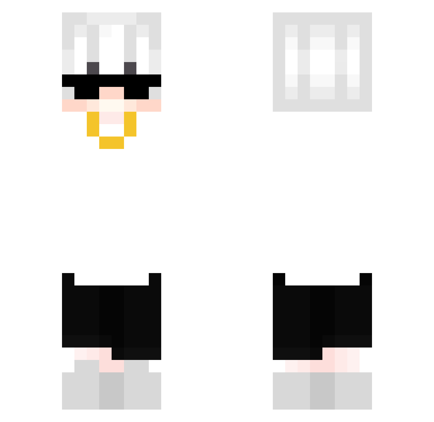 zAlexznn420 Minecraft skin, front and back view