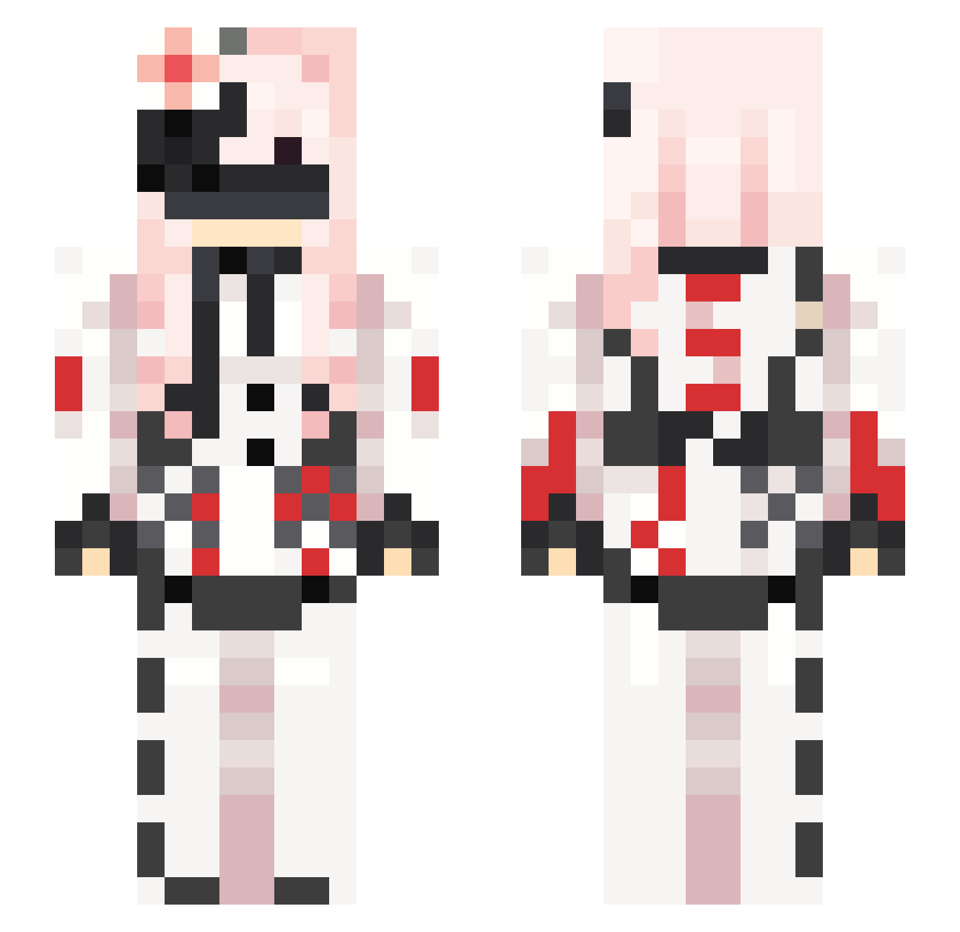 epikoof Minecraft skin, front and back view