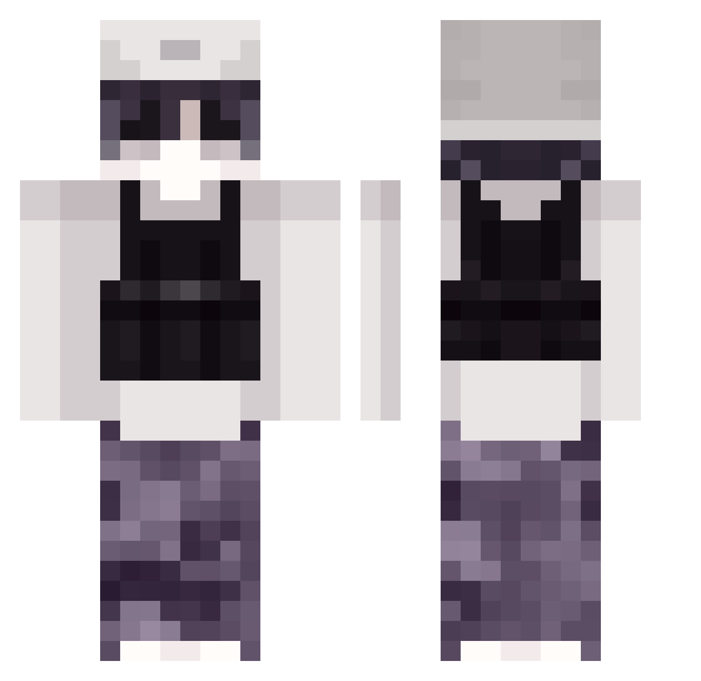 Slawiko Minecraft skin, front and back view