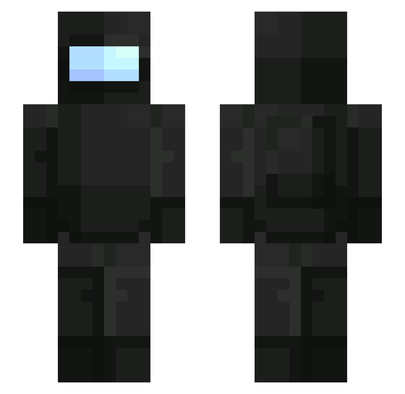 psychodynamics Minecraft skin, front and back view