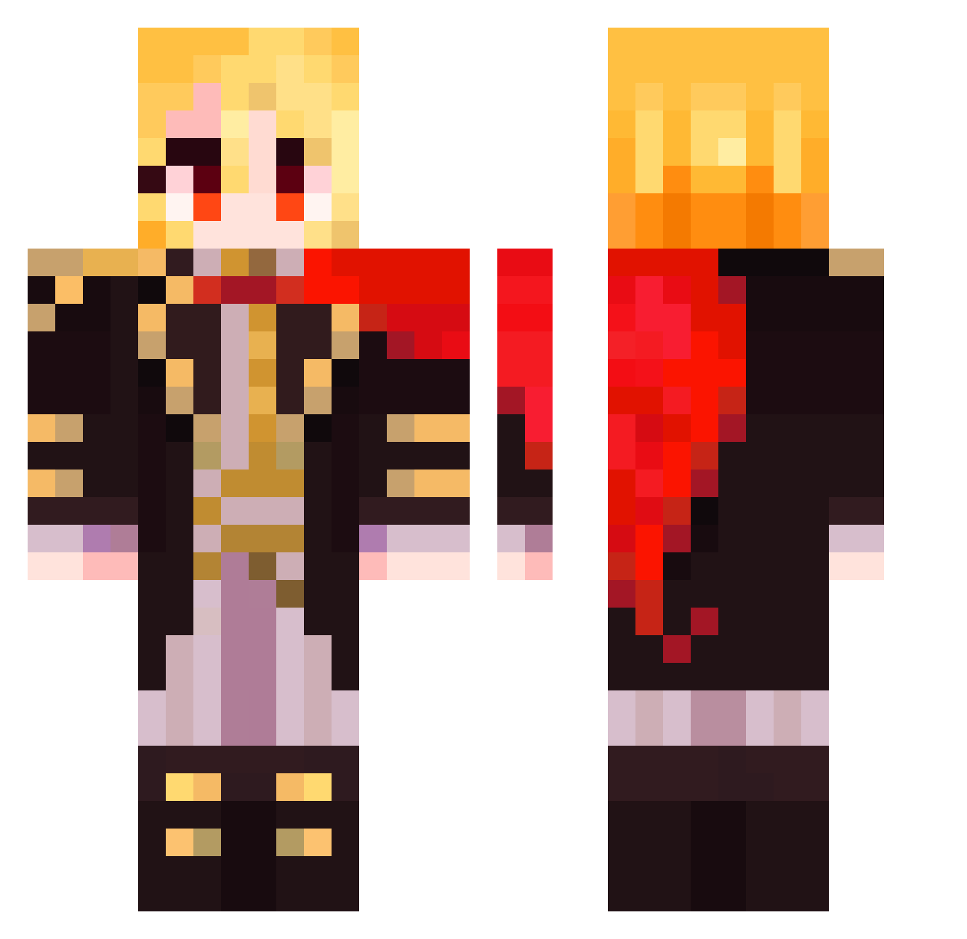 HyperGamer3003 Minecraft skin, front and back view