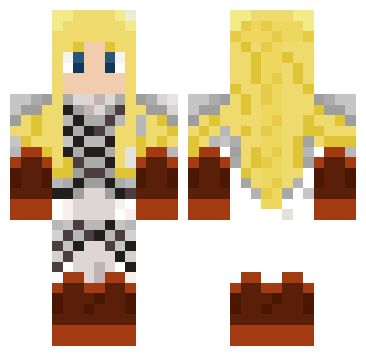 Mahedros33 Minecraft skin, front and back view