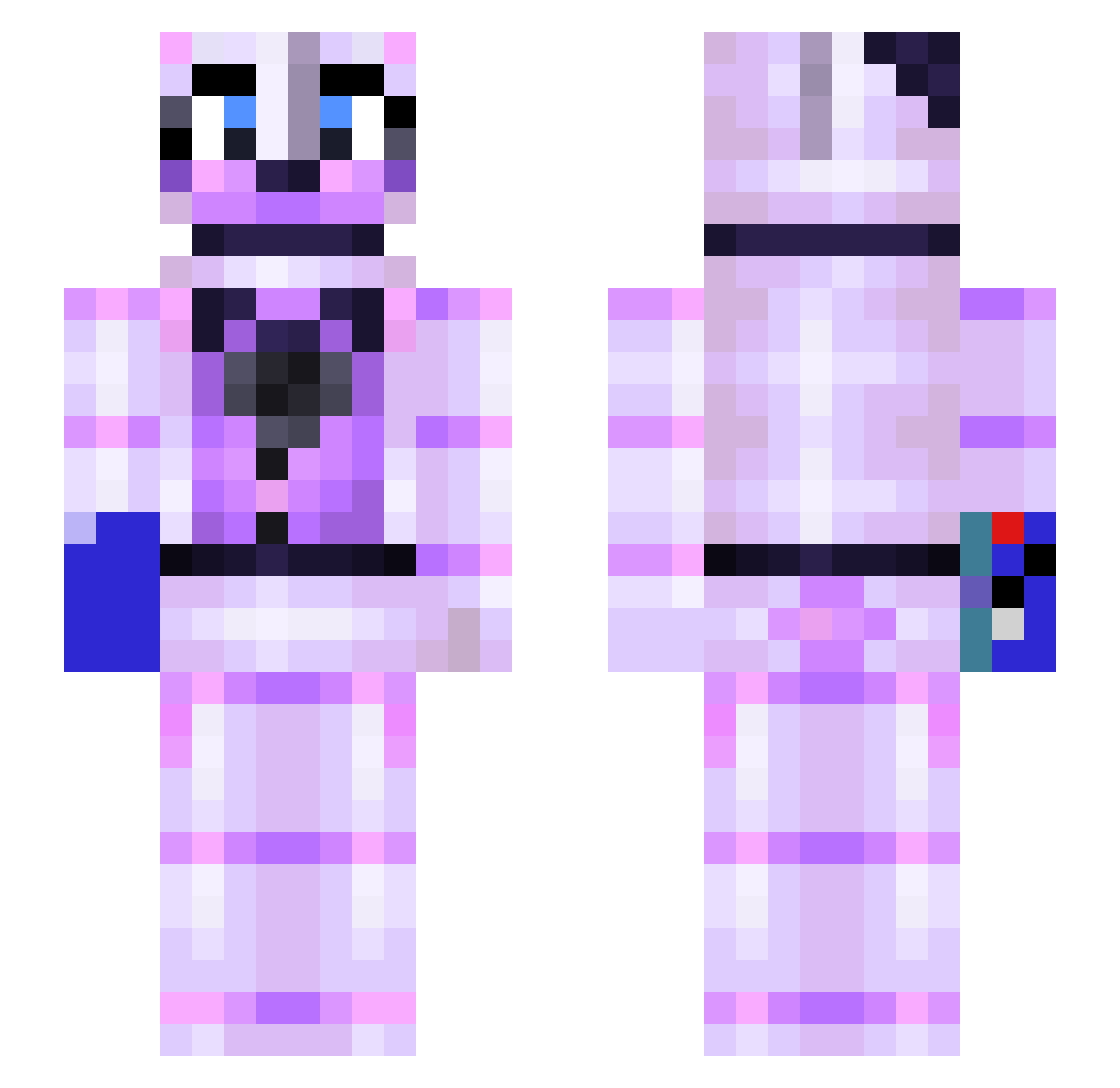 nakubtw Minecraft skin, front and back view