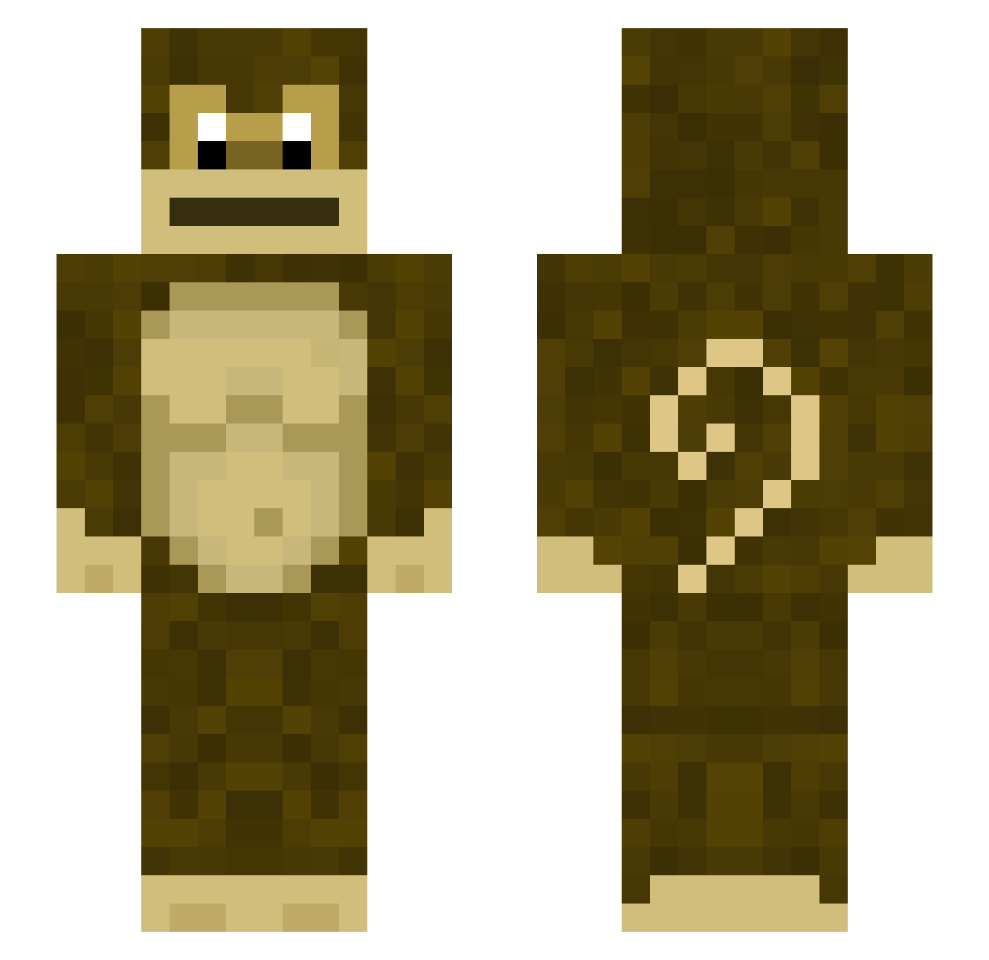 IsItTristen Minecraft skin, front and back view
