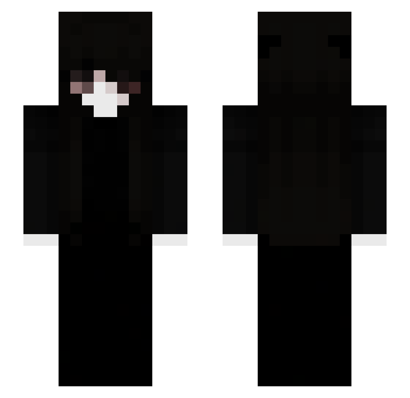 si3f Minecraft skin, front and back view