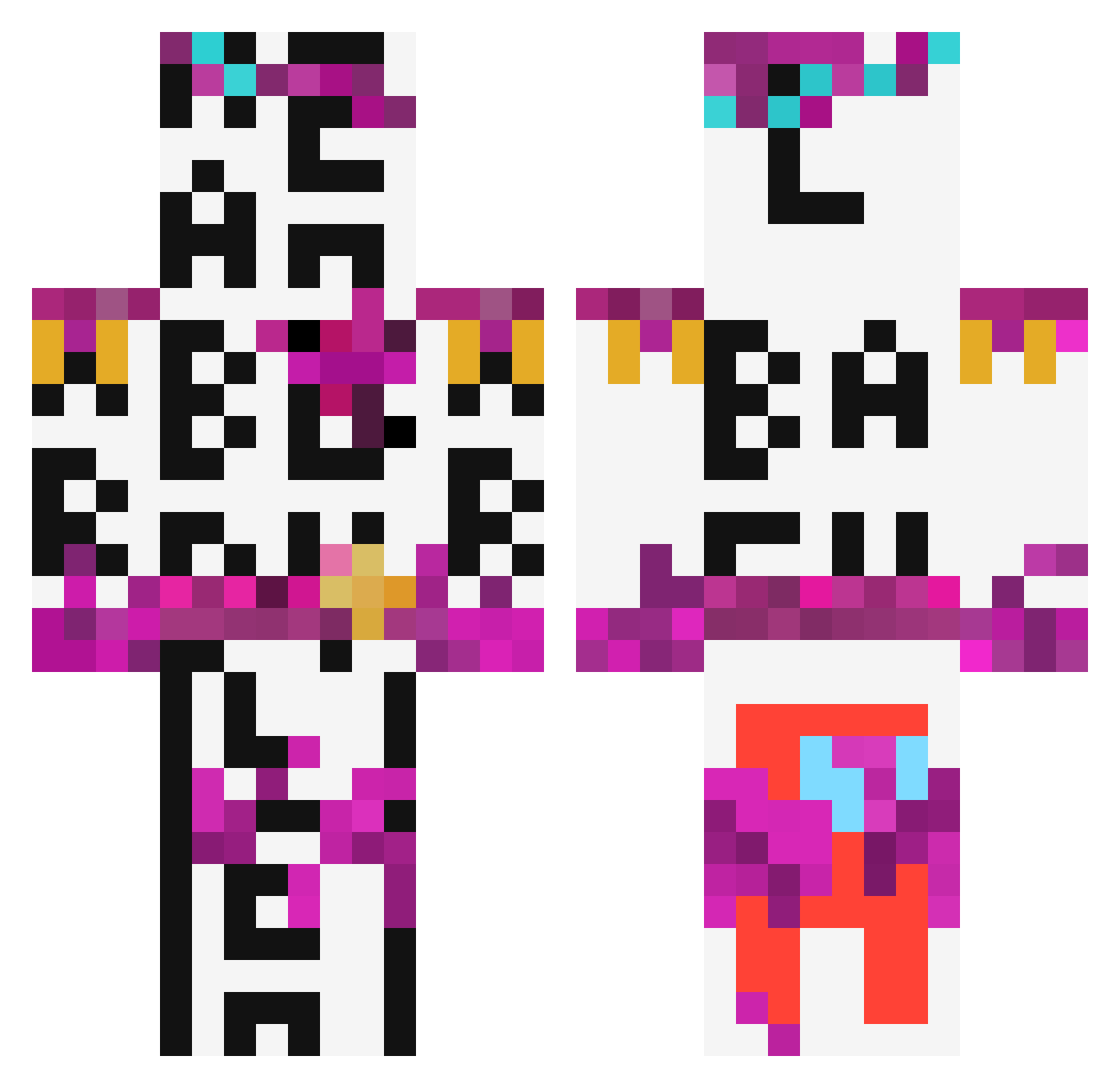 Storm_the_Fish Minecraft skin, front and back view