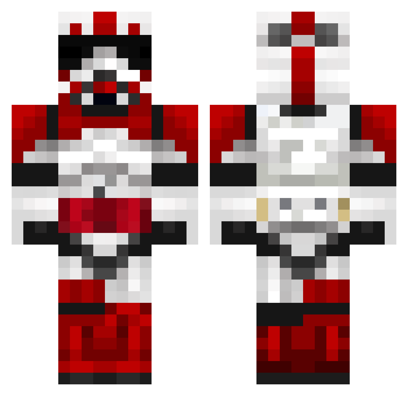 R0B0_NINJA_MK4 Minecraft skin, front and back view