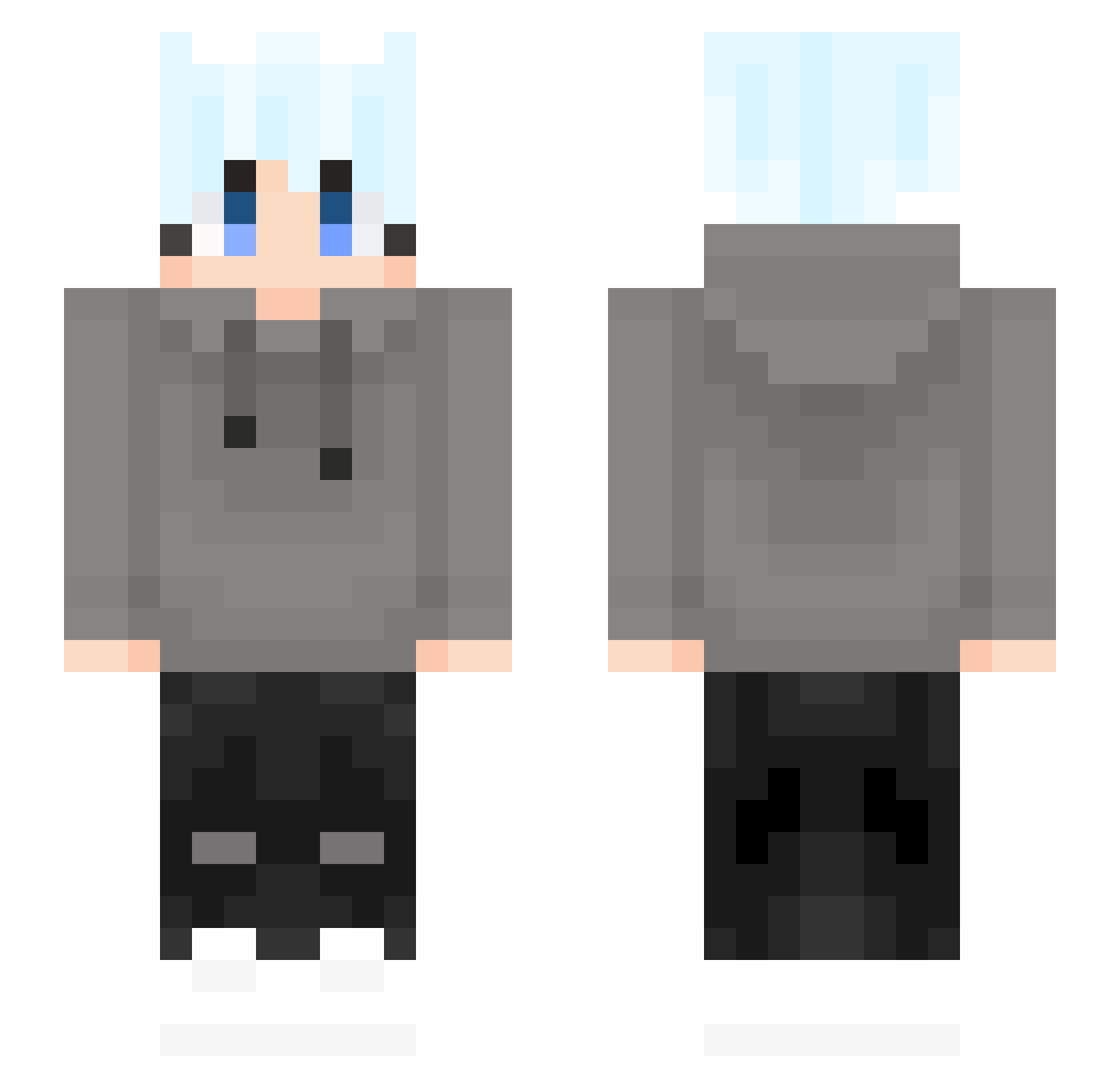 trivial_tofu Minecraft skin, front and back view