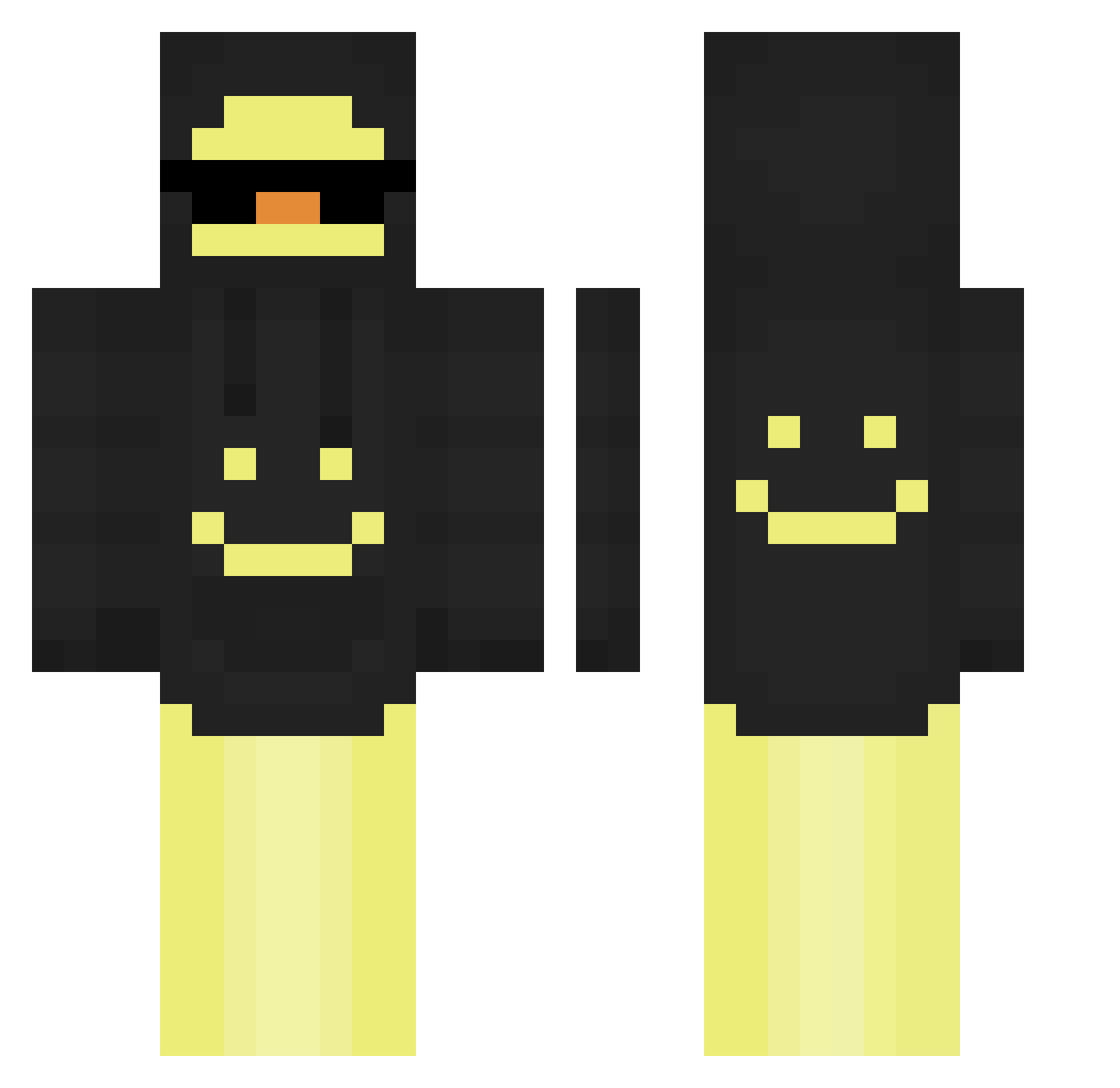 t1mchen Minecraft skin, front and back view