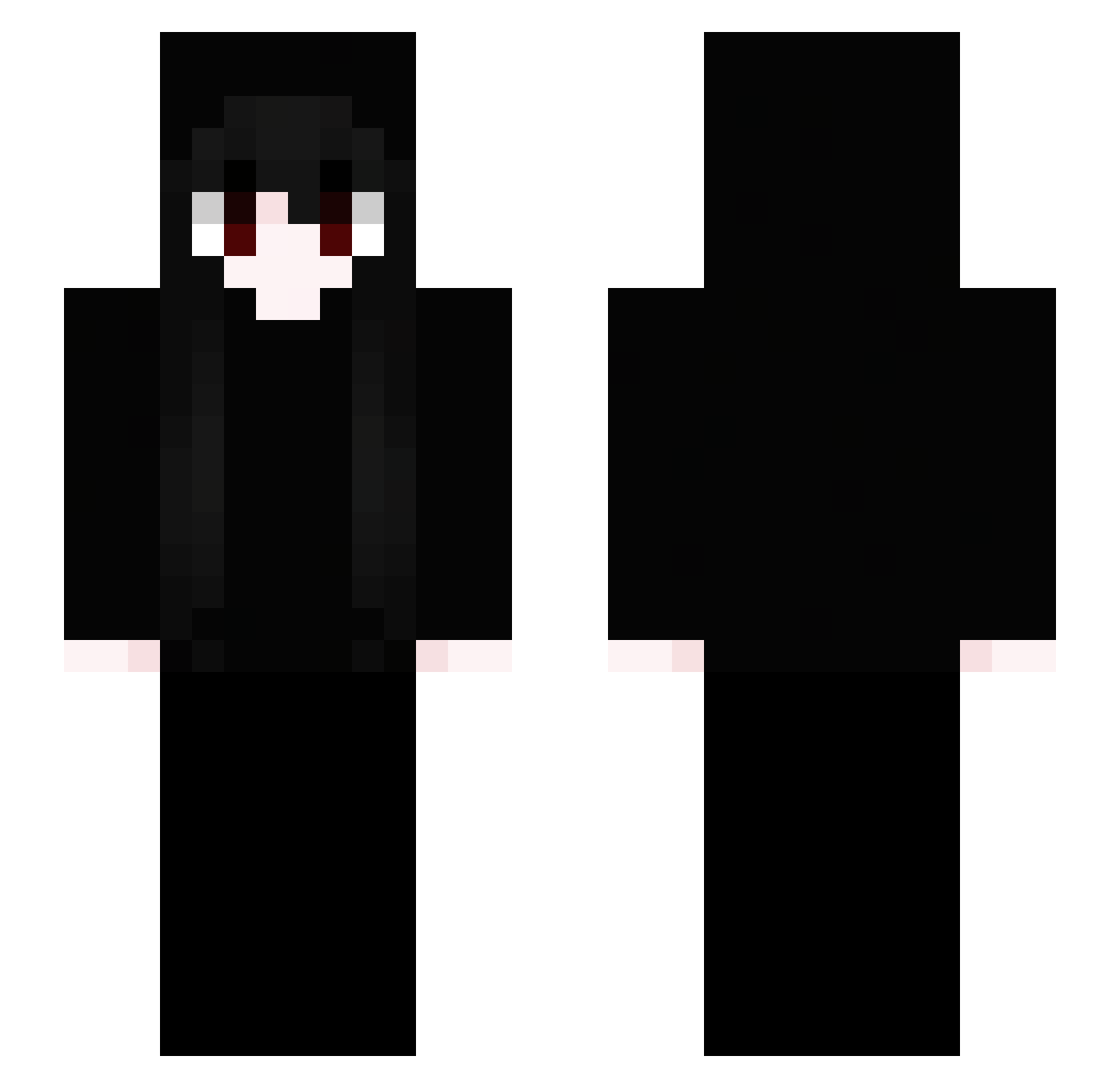 Sugars Minecraft skin, front and back view