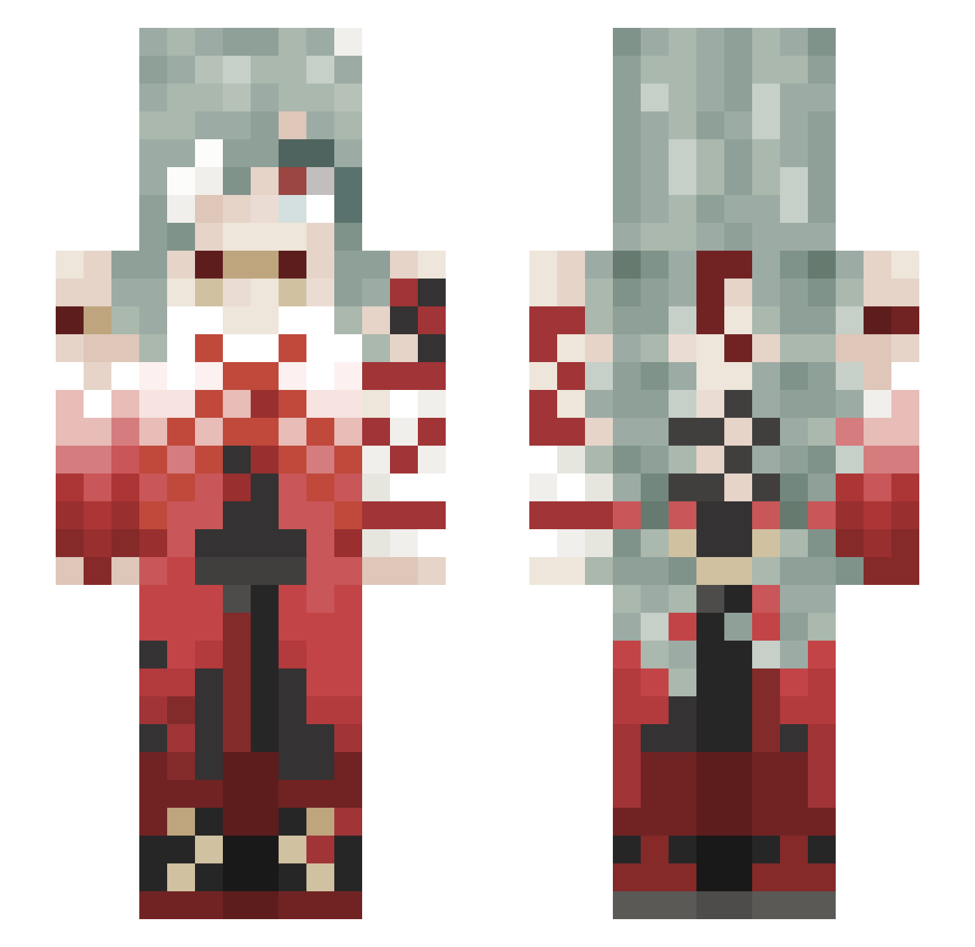 Slogiyn Minecraft skin, front and back view