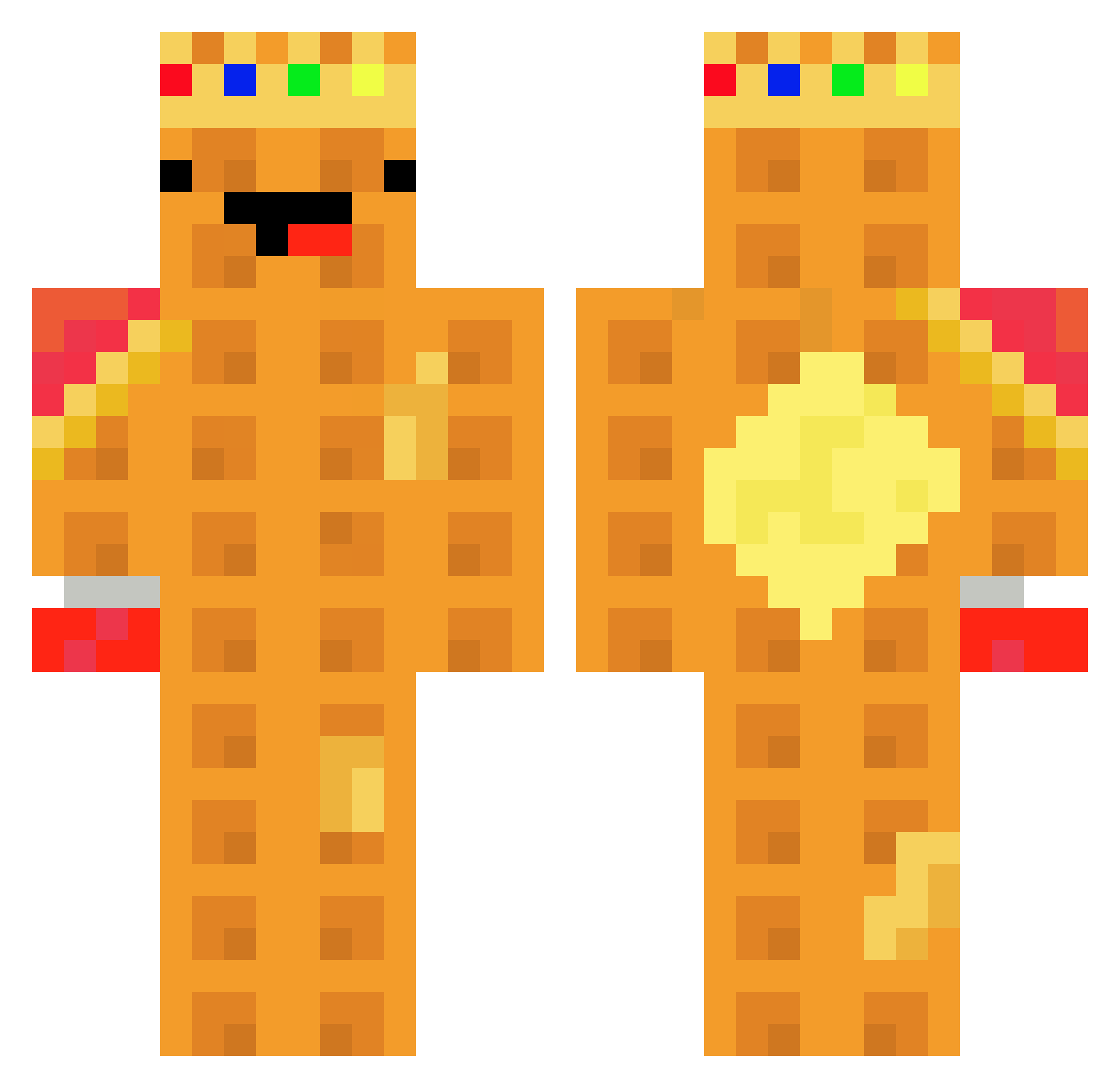dawidpolak Minecraft skin, front and back view