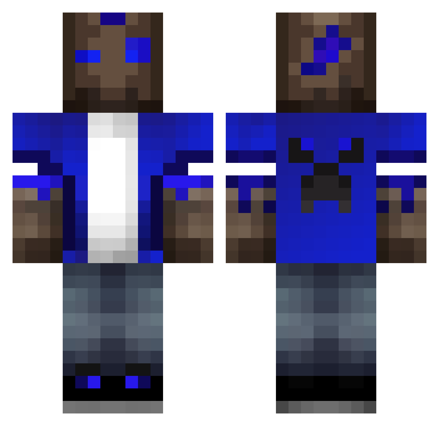 Tempest1012 Minecraft skin, front and back view