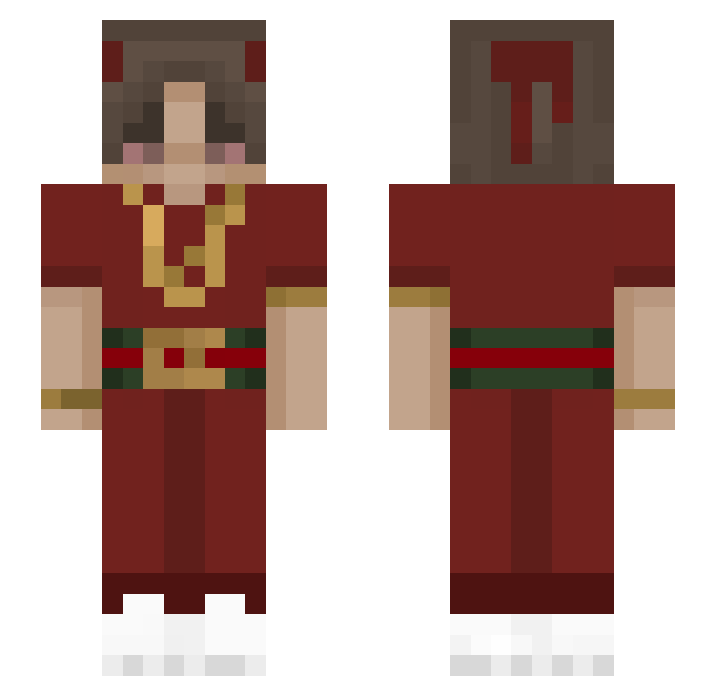 Xbox_Gamer Minecraft skin, front and back view