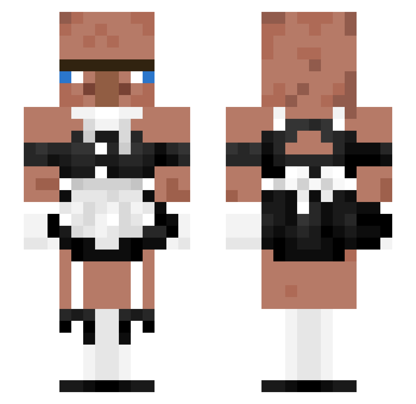 PODOSHWA_69 Minecraft skin, front and back view
