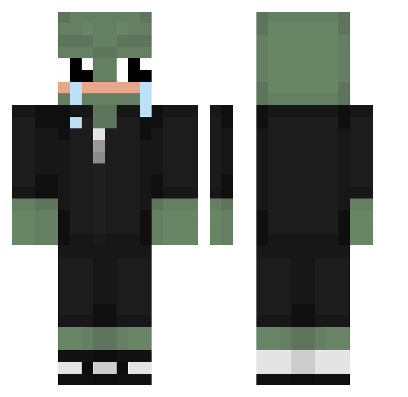 PrivetOtBratika Minecraft skin, front and back view