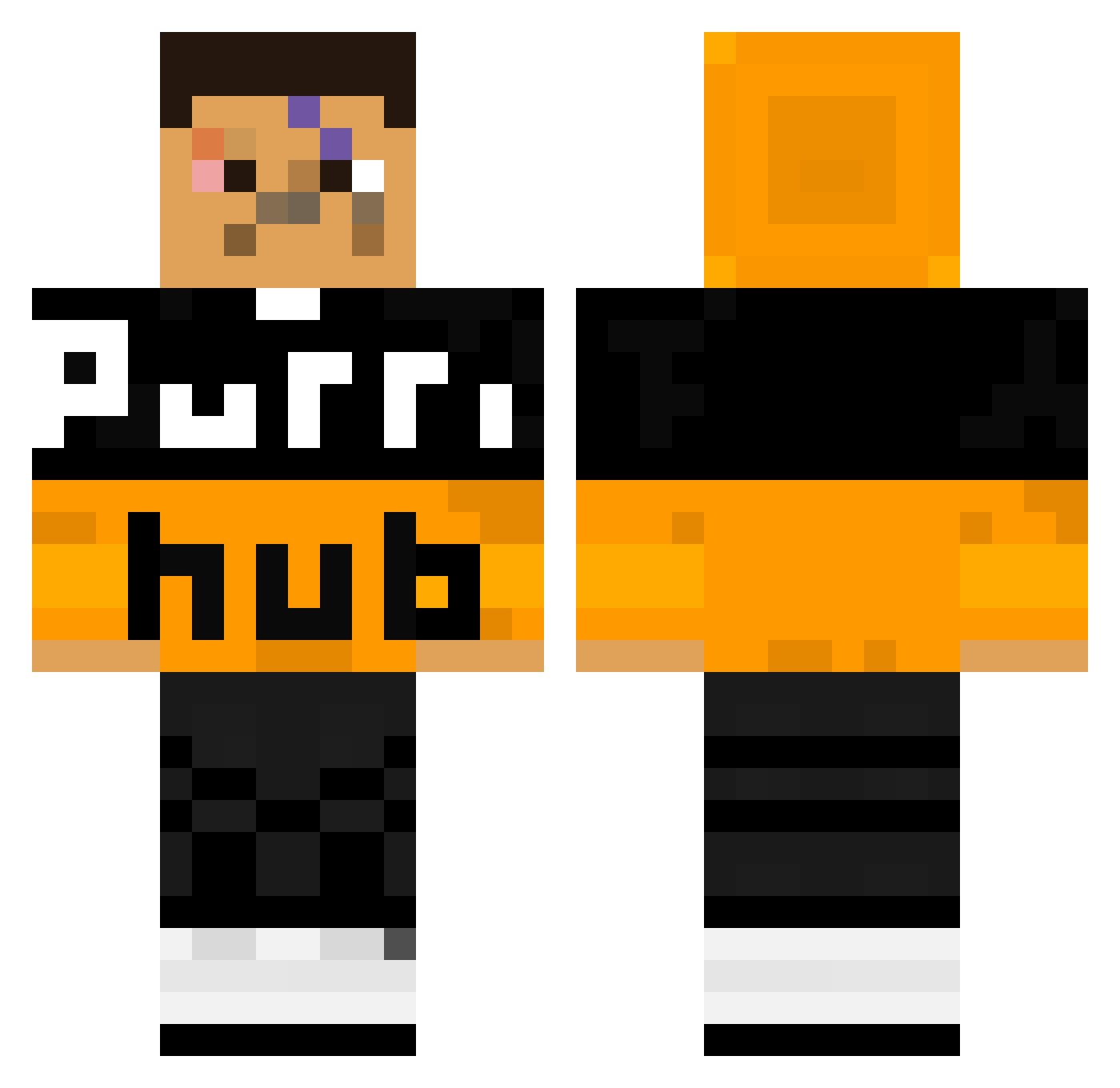 scannabimbi420 Minecraft skin, front and back view