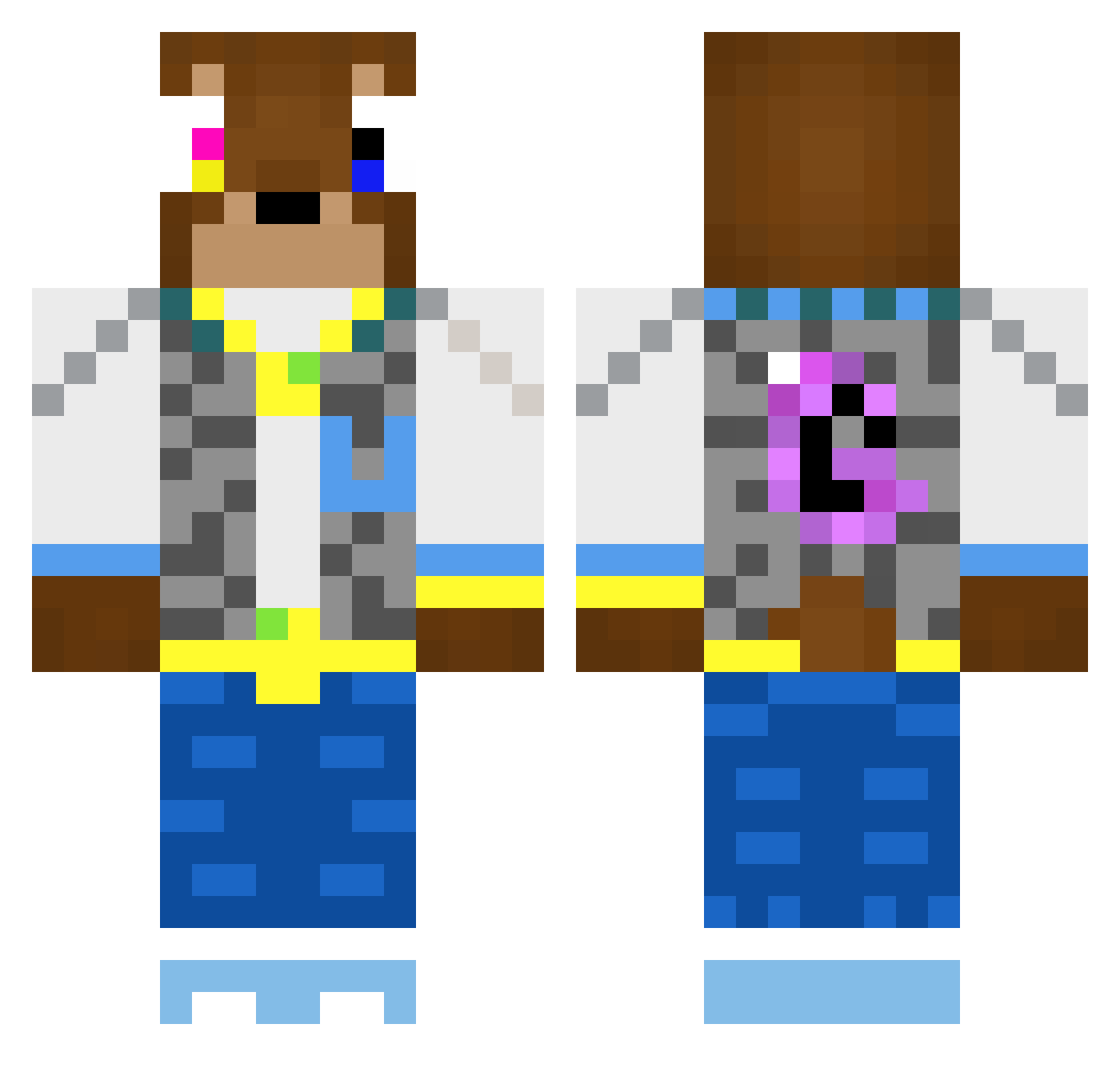 Ace__Anarchy Minecraft skin, front and back view
