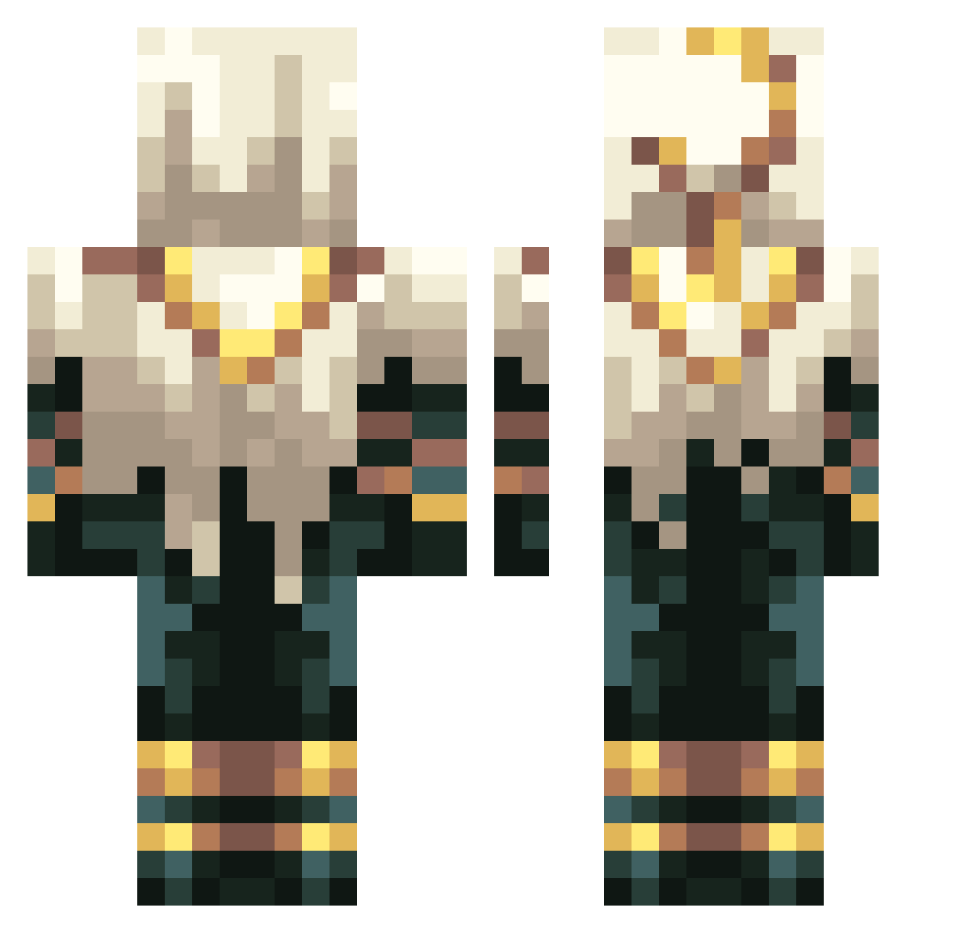 semolinadessert Minecraft skin, front and back view