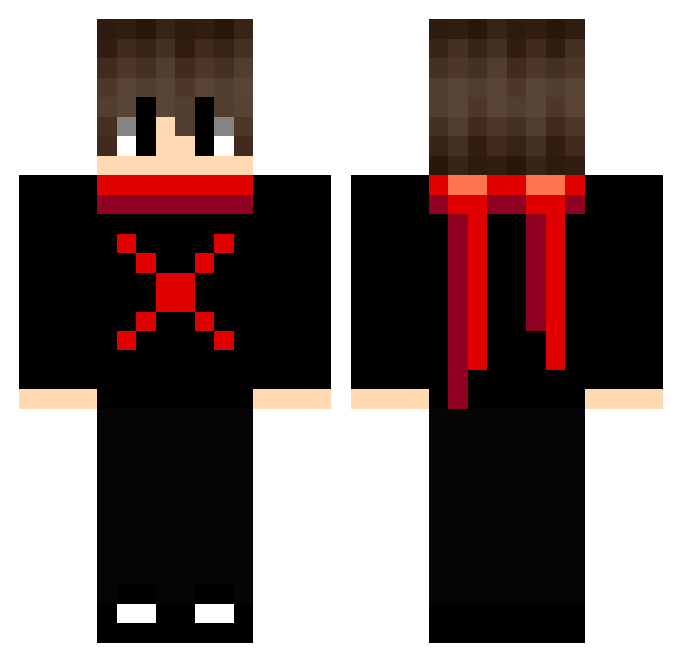 ienkai Minecraft skin, front and back view