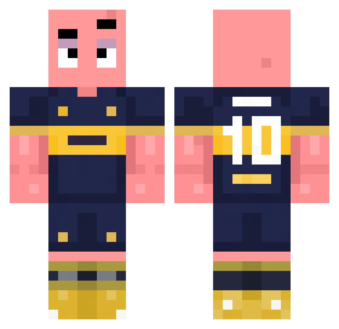Chros420 Minecraft skin, front and back view