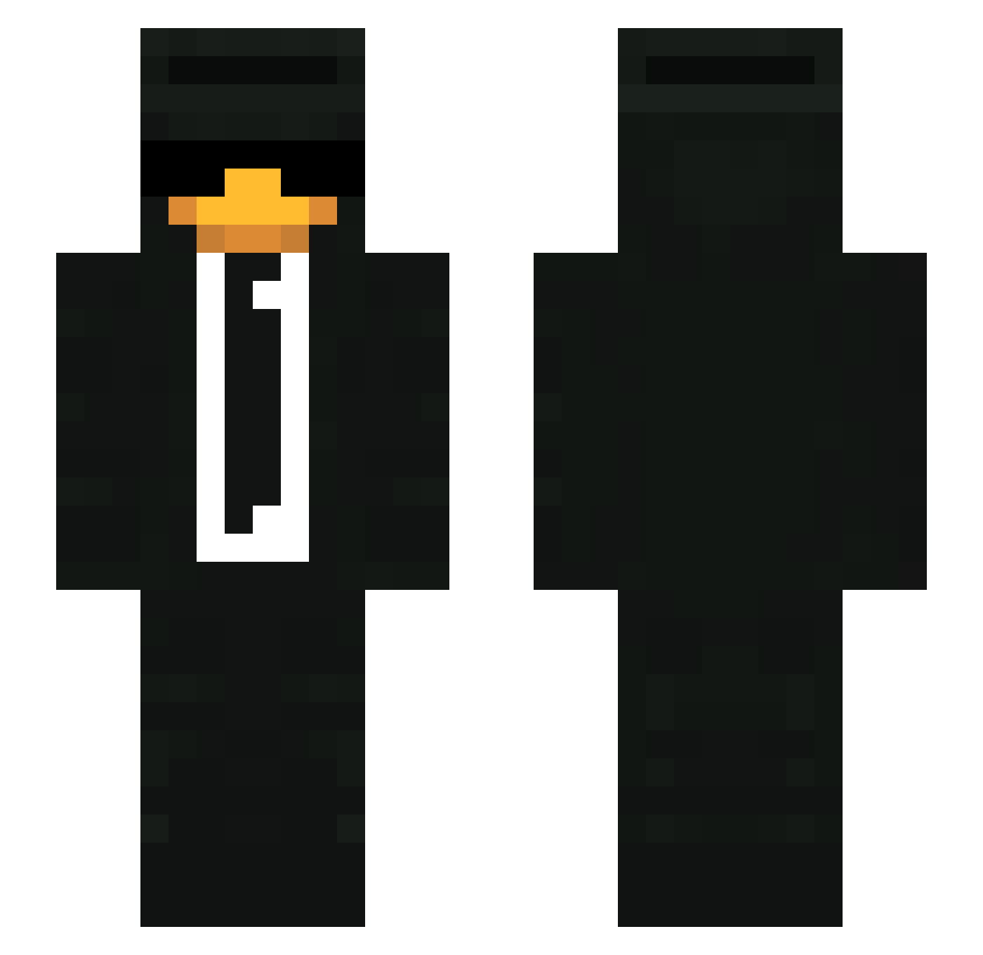 BI8lu Minecraft skin, front and back view