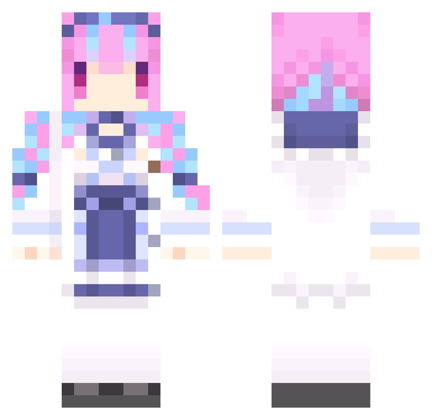 Daniel_Pan Minecraft skin, front and back view