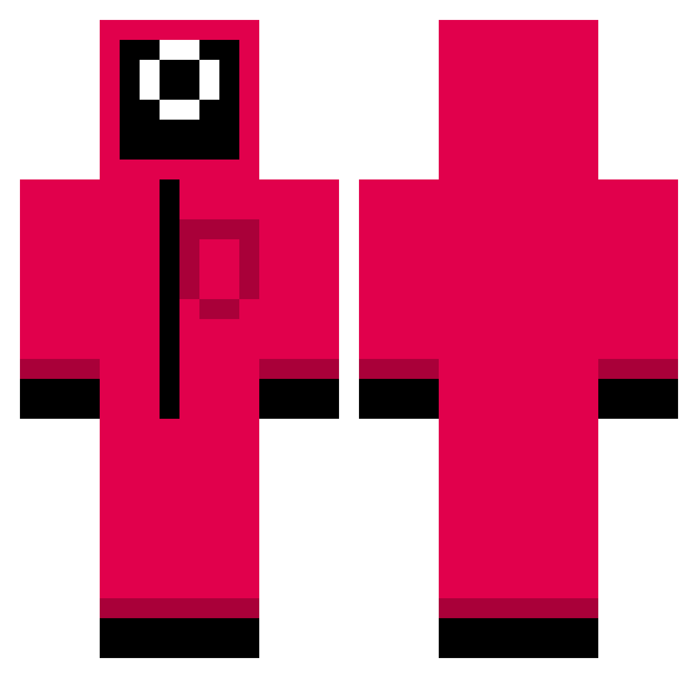 MattJoe05 Minecraft skin, front and back view