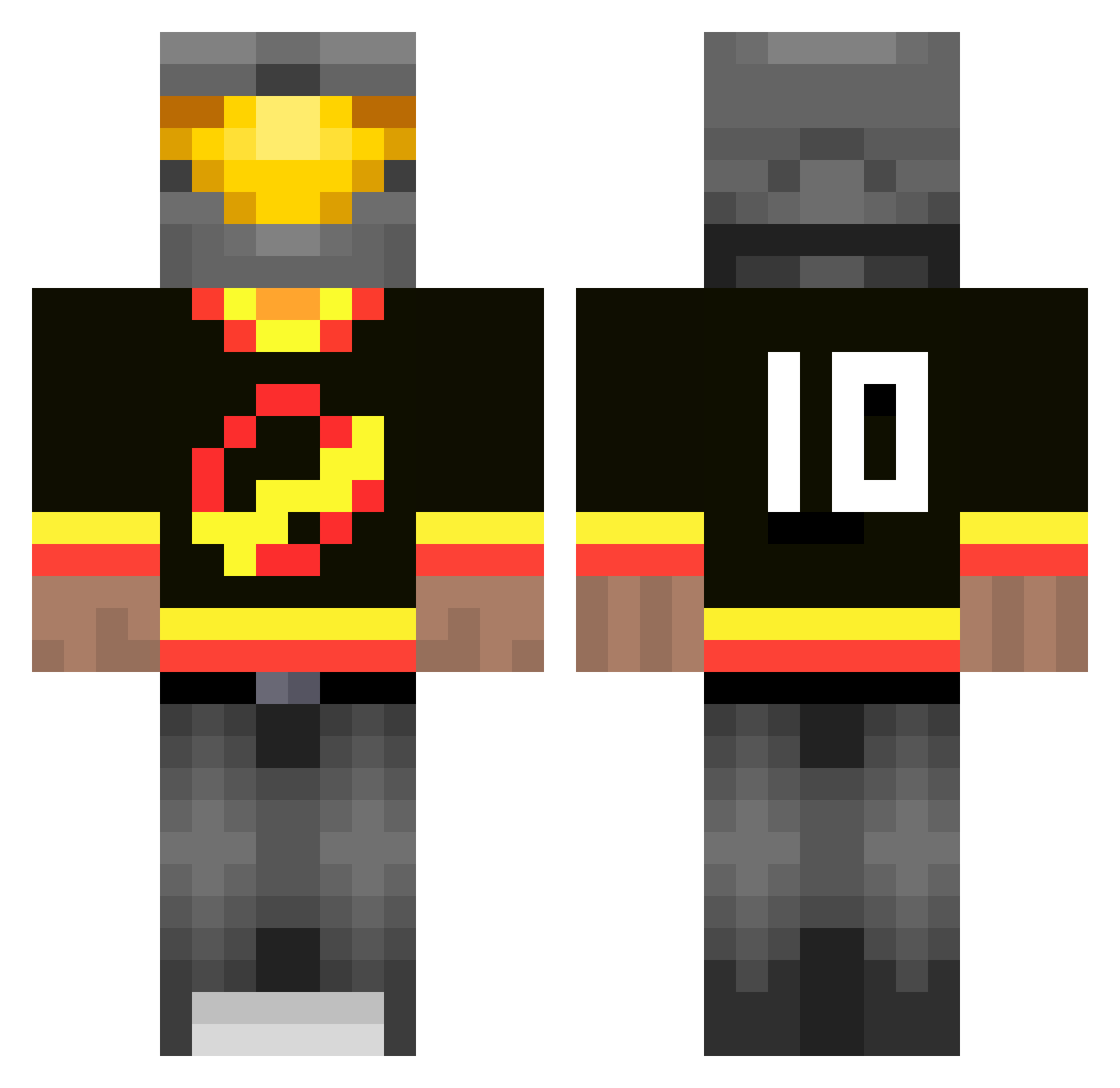 Christocraft2014 Minecraft skin, front and back view