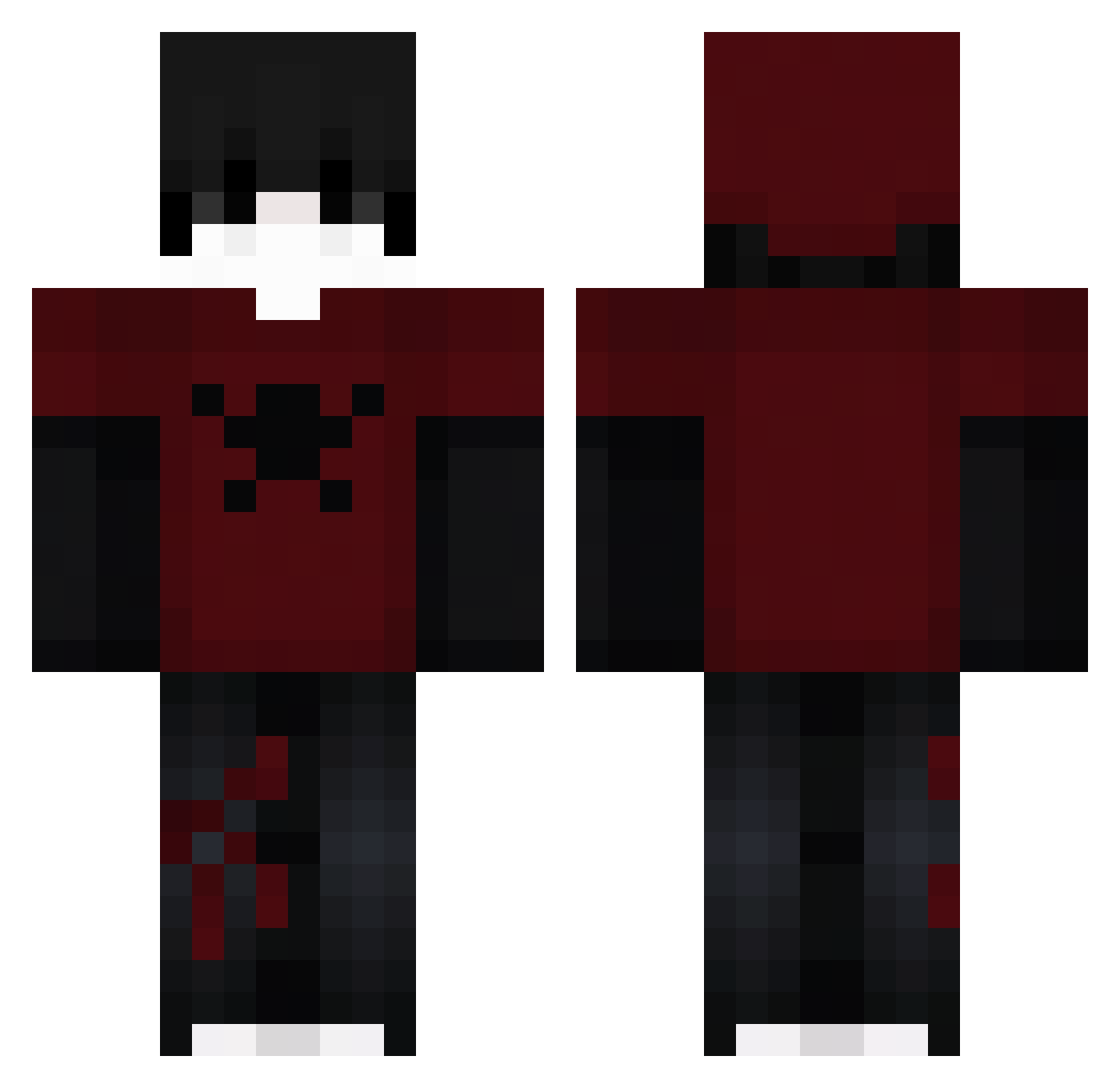 Di_16 Minecraft skin, front and back view