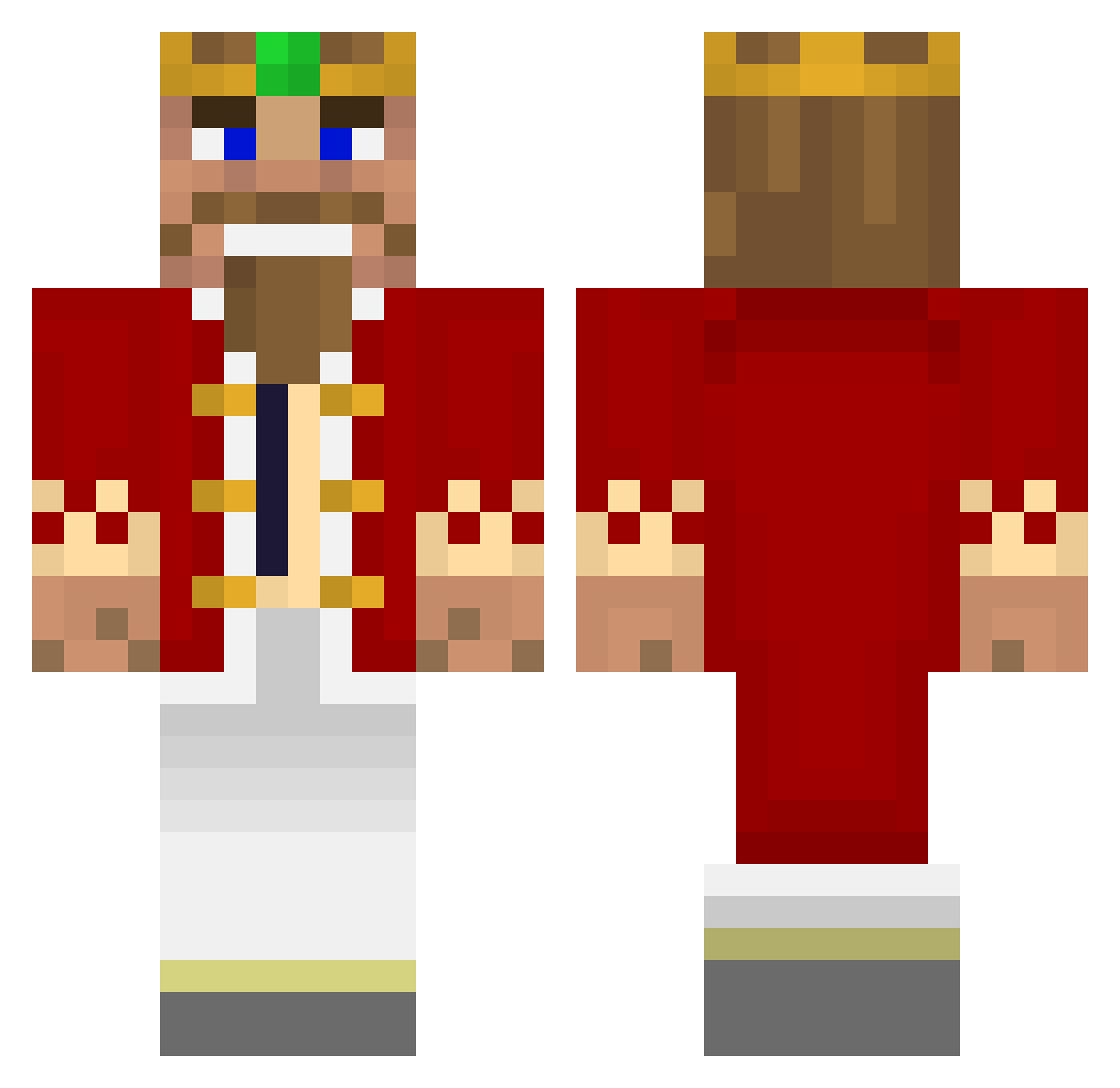 LeonLikar12 Minecraft skin, front and back view