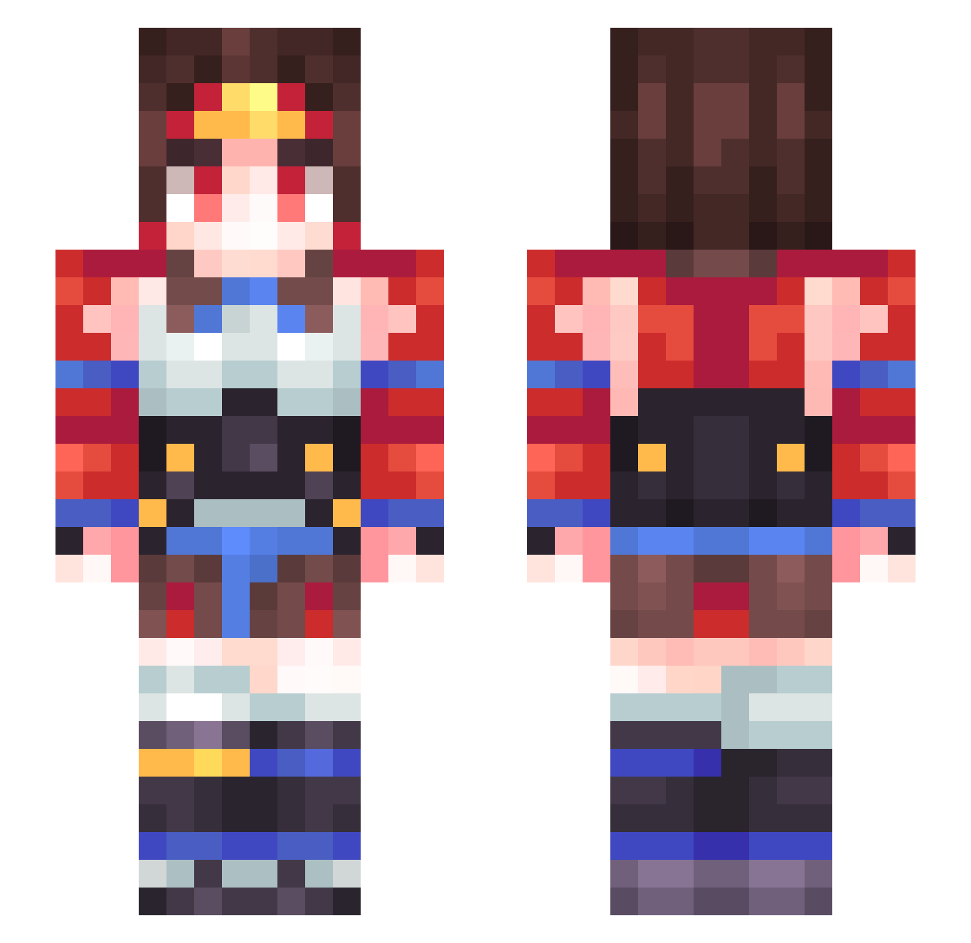 liseqwq20041029 Minecraft skin, front and back view