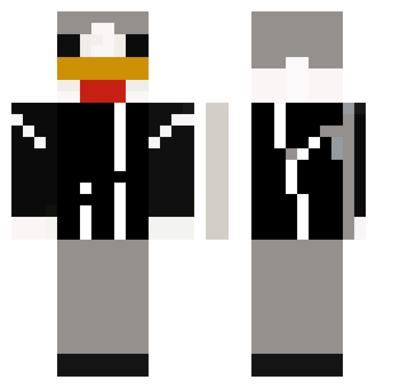 I_igubigu Minecraft skin, front and back view