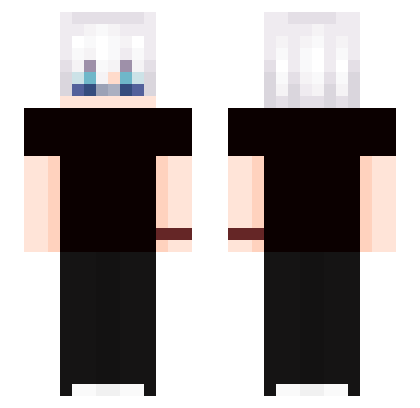 toxic2die Minecraft skin, front and back view