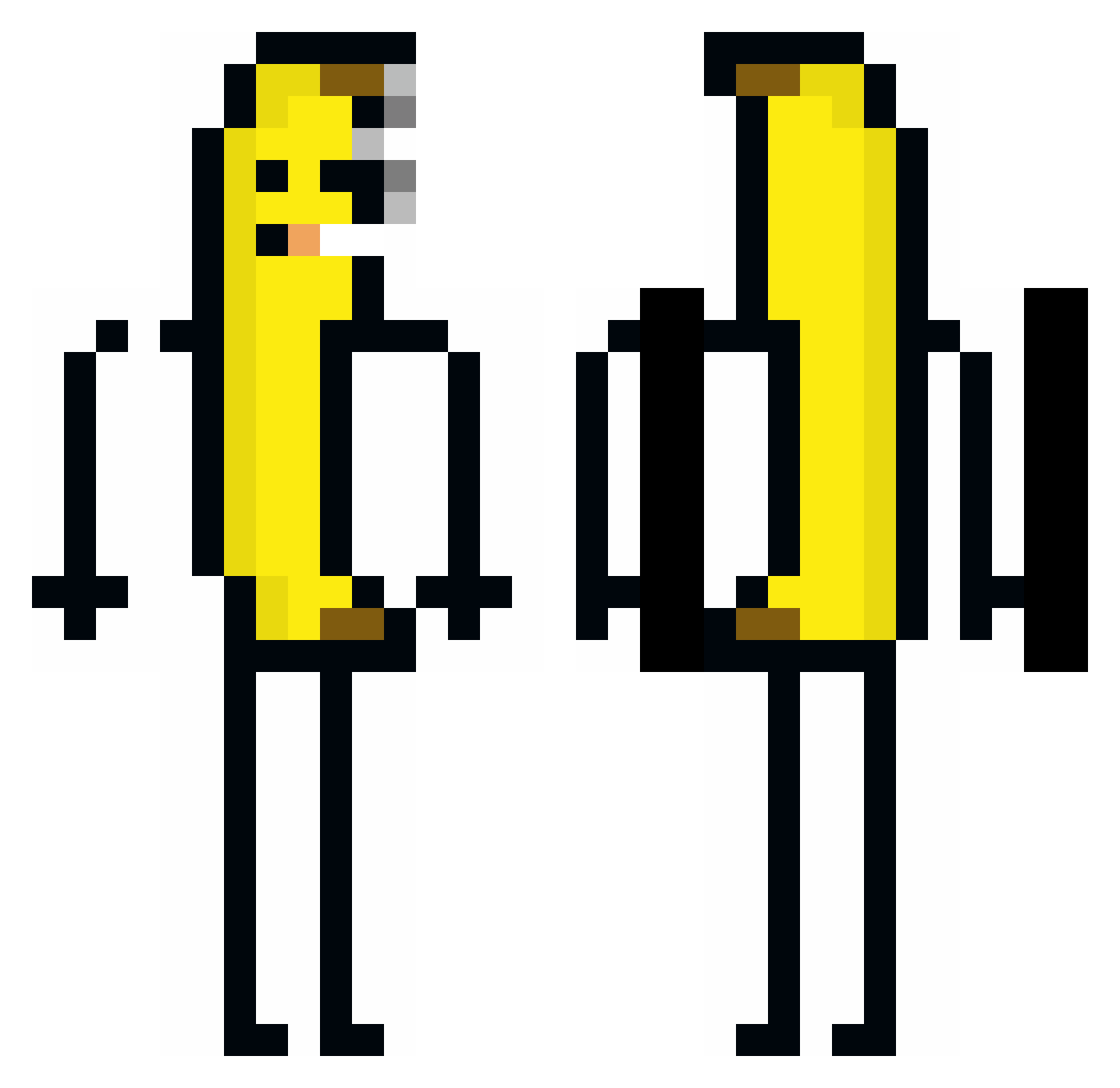Karnll Minecraft skin, front and back view