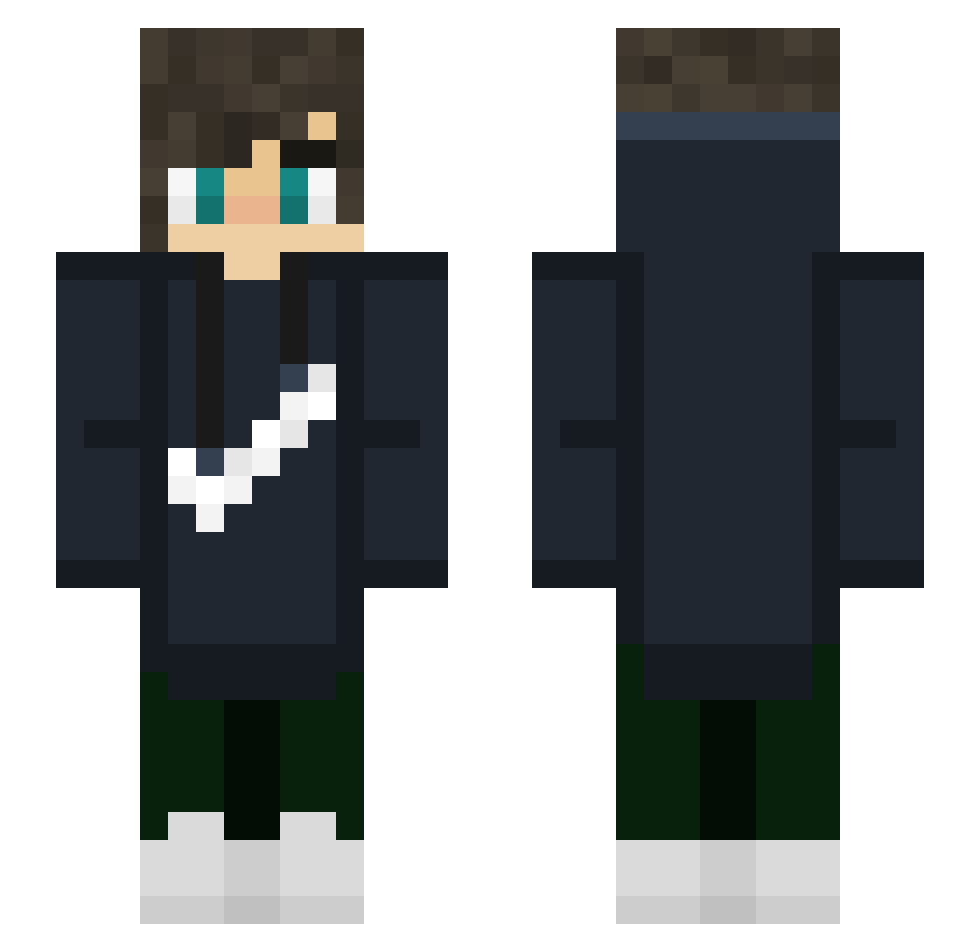 Phoenix_ion Minecraft skin, front and back view