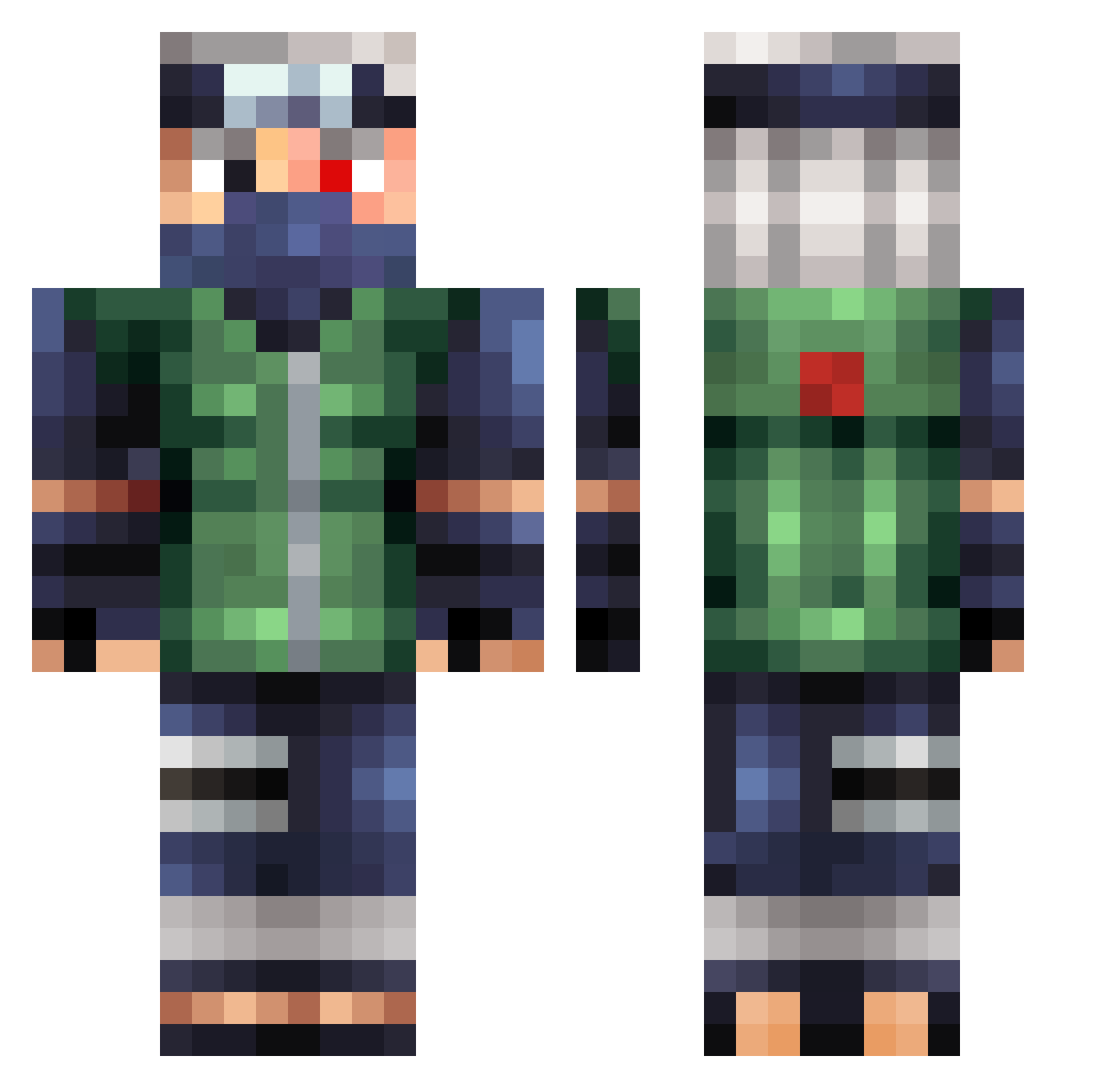 ReeXz_ Minecraft skin, front and back view
