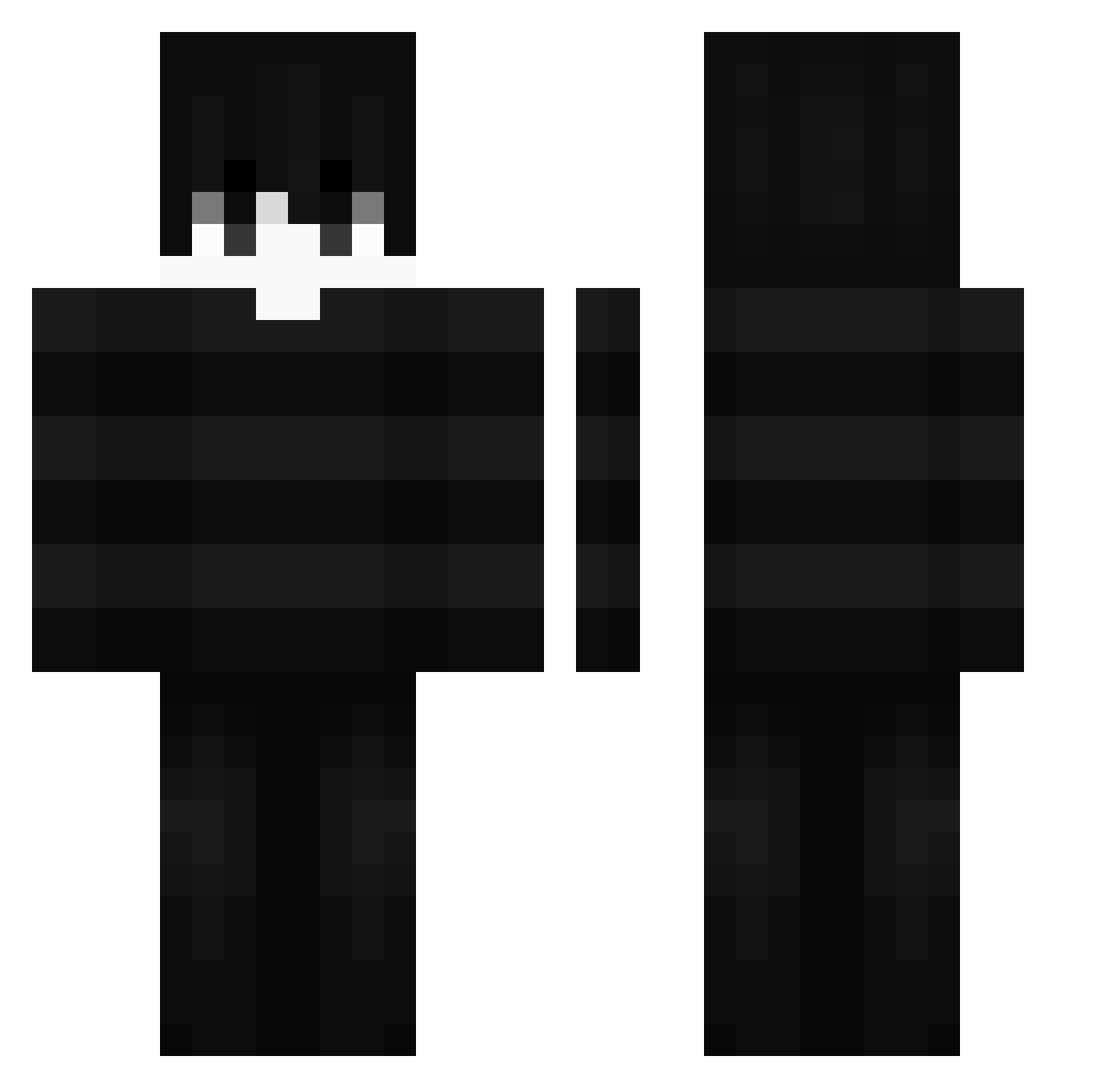 Punkleo593_ Minecraft skin, front and back view