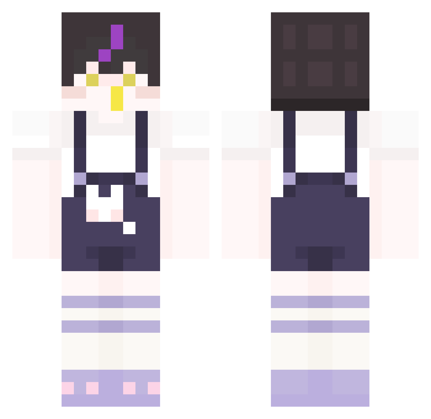 MIN_272 Minecraft skin, front and back view