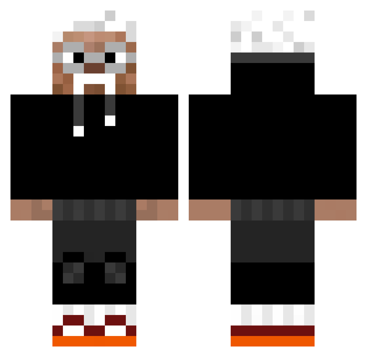 Views6 Minecraft skin, front and back view