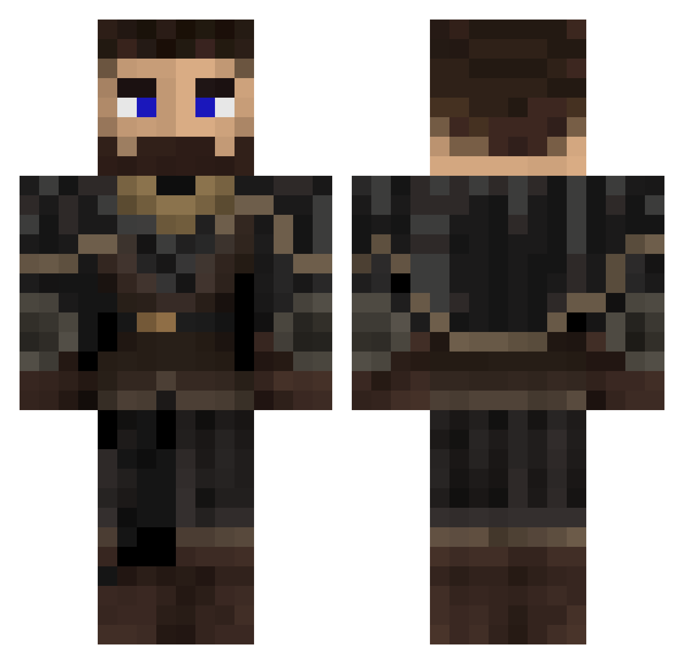 kengirot Minecraft skin, front and back view