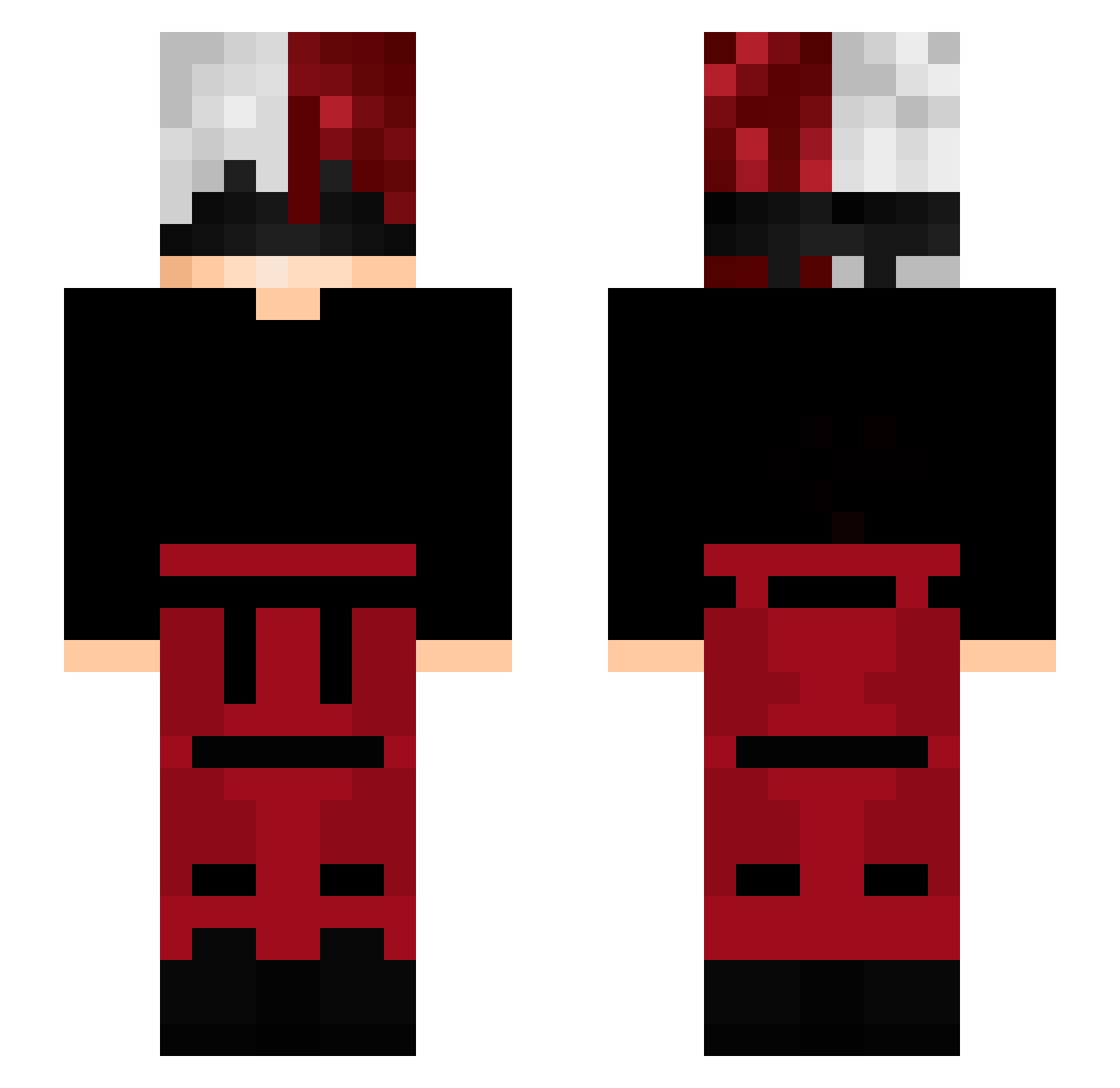 Aronne__ Minecraft skin, front and back view