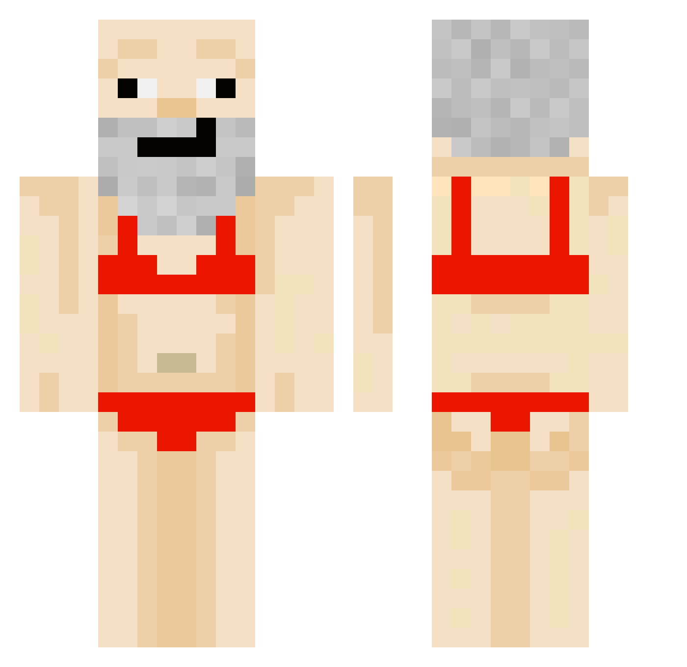 SH4DOW_YOUTUBE Minecraft skin, front and back view