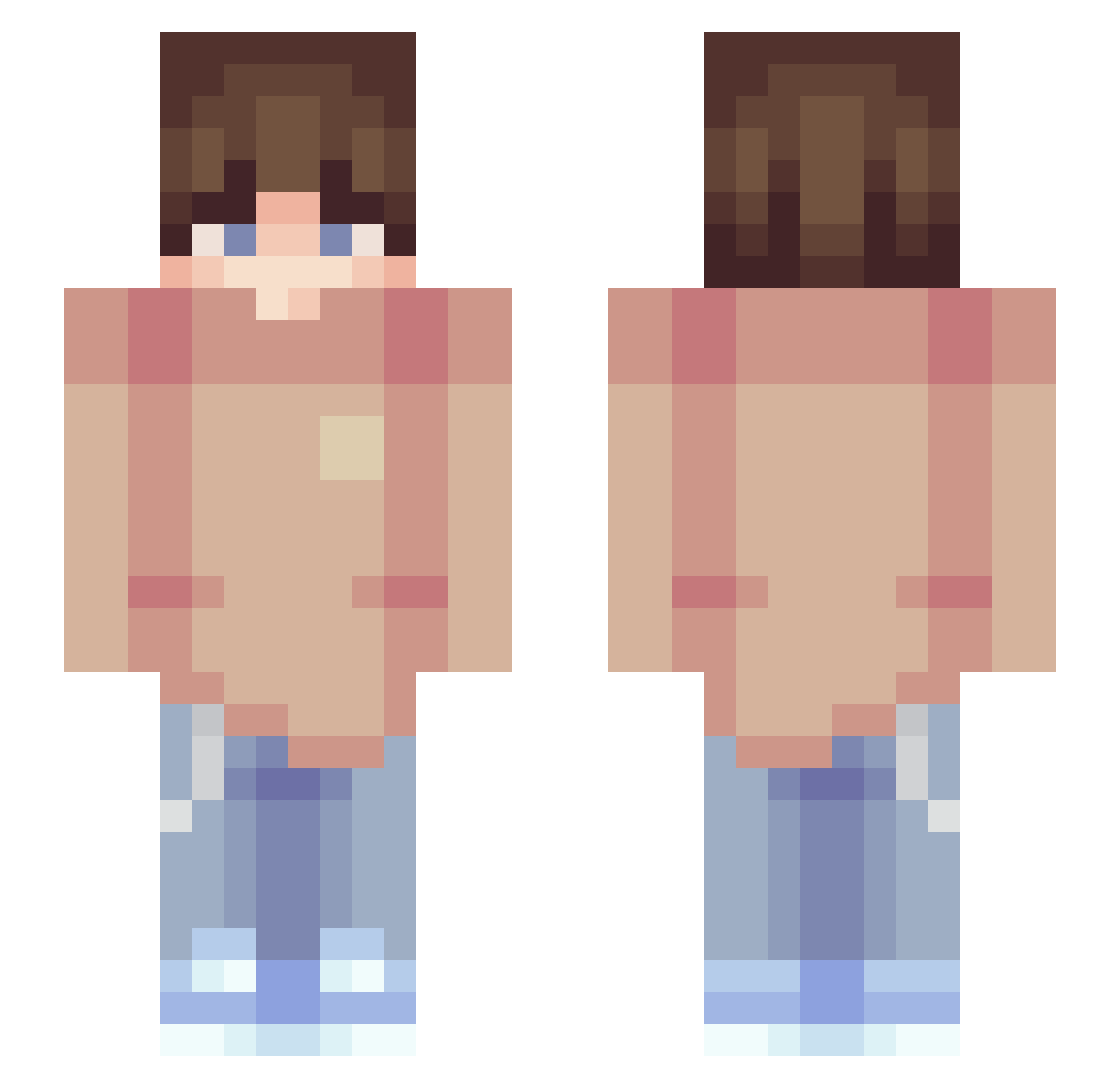 PLISIK_ Minecraft skin, front and back view