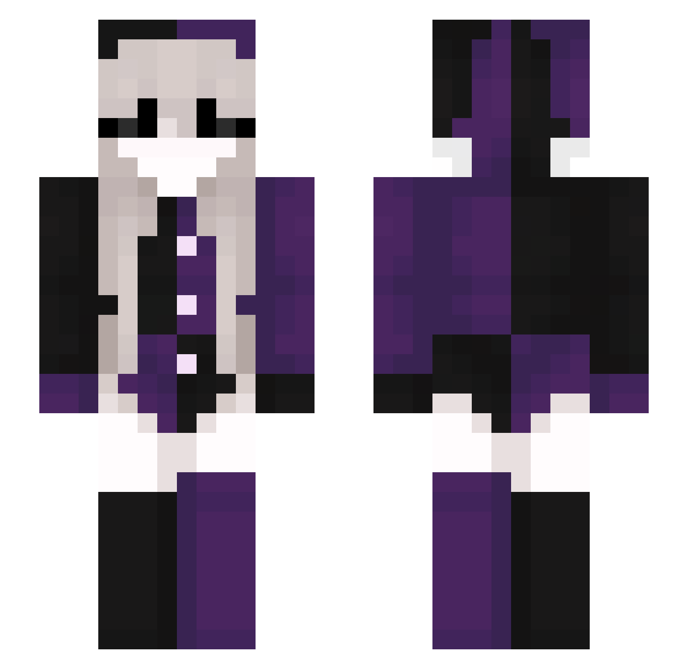 m0onligh1 Minecraft skin, front and back view
