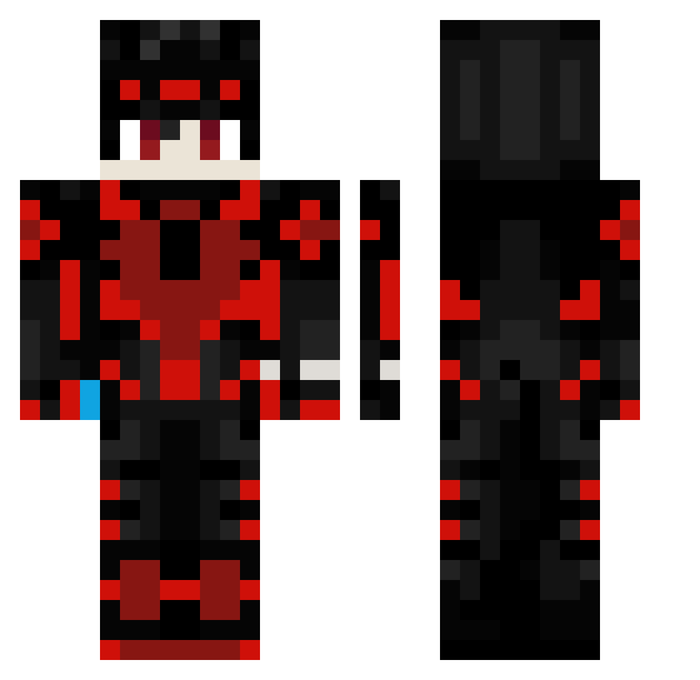 yoJoonas164 Minecraft skin, front and back view