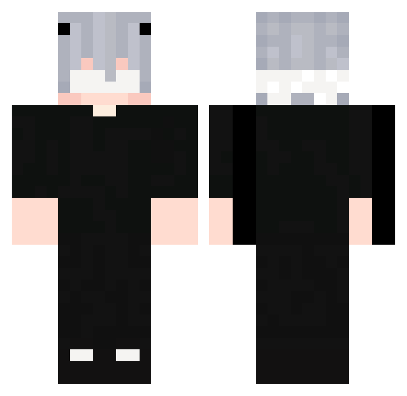 Zjamo Minecraft skin, front and back view