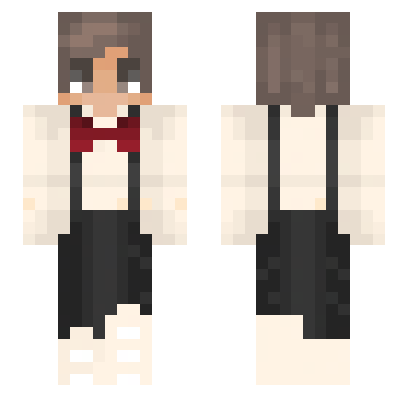 SirKenta Minecraft skin, front and back view