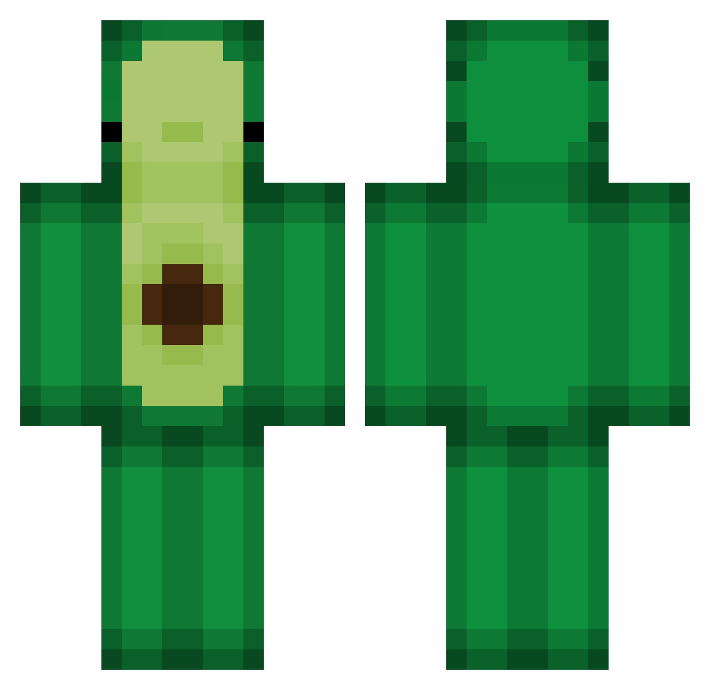 maxi31344 Minecraft skin, front and back view