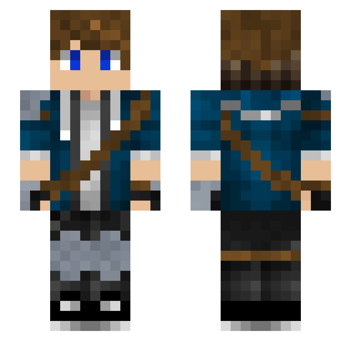 shadi93 Minecraft skin, front and back view